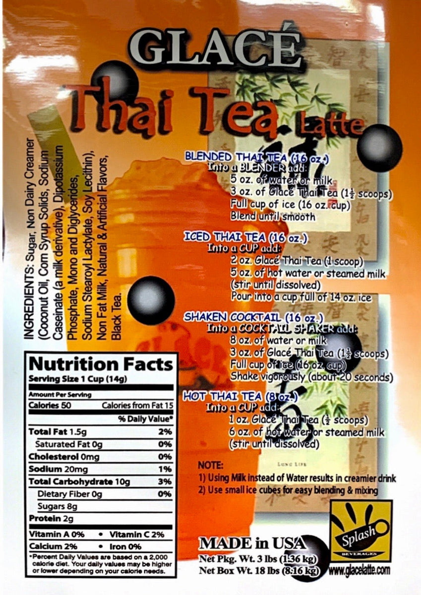 dynamisk indebære Hvert år Thai Tea Latte 4 in 1 Bubble Tea / Latte and Frappe Mix – Fun Foods USA