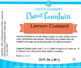 Lemon Custard Flavor Fountain - 32 oz Bottle